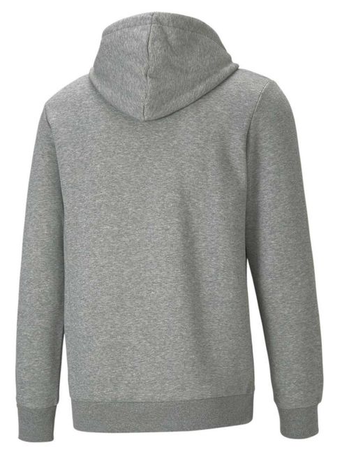 PUMA Gray Essentials Big Logo Hoodie for men