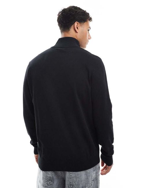 Maglione Con Zip Corta di JJ Rebel in Blue da Uomo