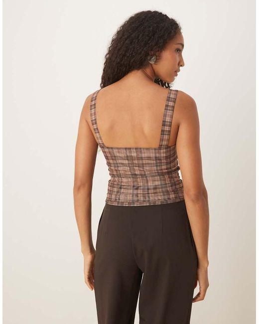 Cotton On Brown Brooke Mesh Cami
