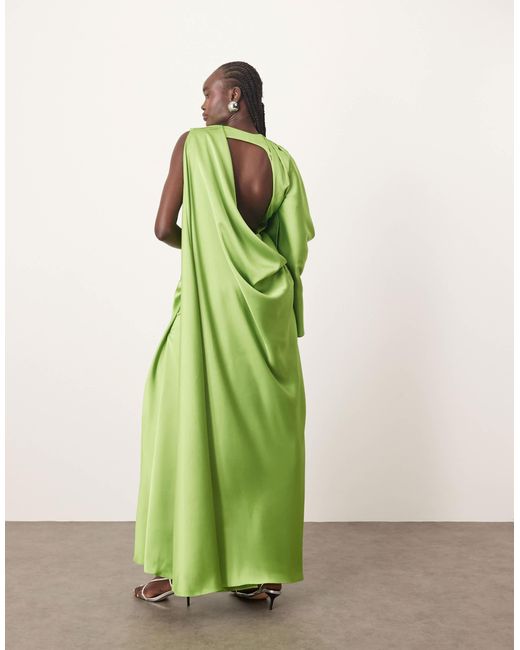 ARRANGE Green – ultimate – maxikleid aus satin