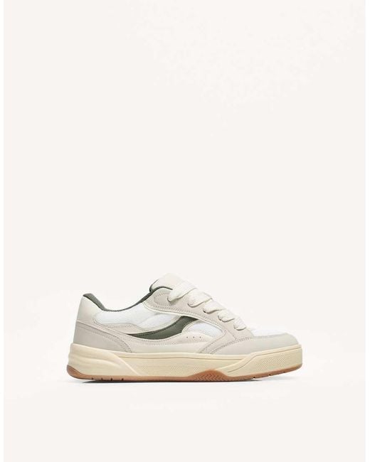 Bershka Natural Skater Trainers for men
