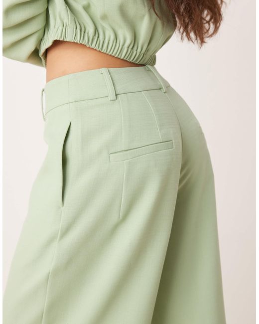 Pantalon d'ensemble ultra ample habillé ASOS en coloris Green