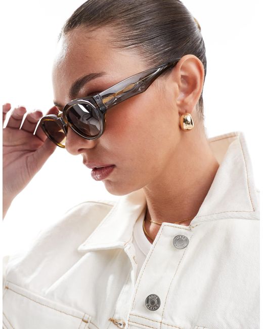 A.Kjærbede White Winnie Cat Eye Sunglasses
