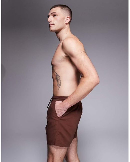 South Beach Brown Swimshort for men