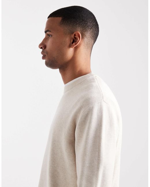 Jack & Jones Premium – strickpullover in White für Herren
