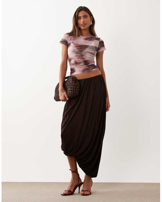 ASOS Multicolor Sheer Mesh Baby Tee
