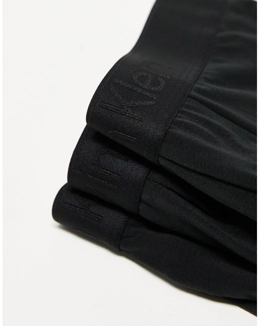 Calvin Klein Black Ck 3 Pack Low Rise Trunks for men