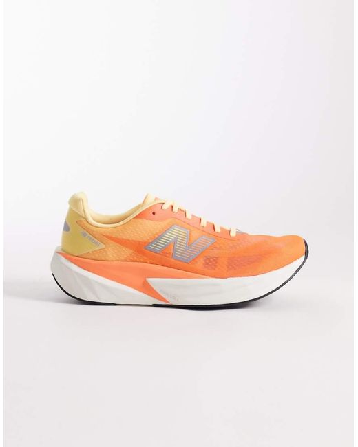 New Balance Gray Fuelcell Rebel V5 Mens Running Trainers for men