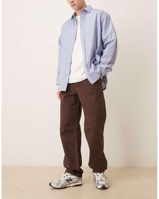 ASOS Brown Pull On Trousers for men