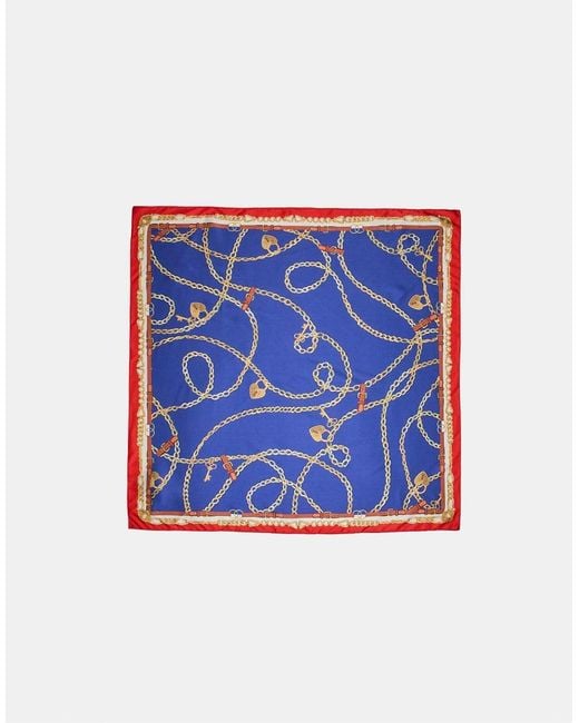 Stradivarius Blue Chain Scarf