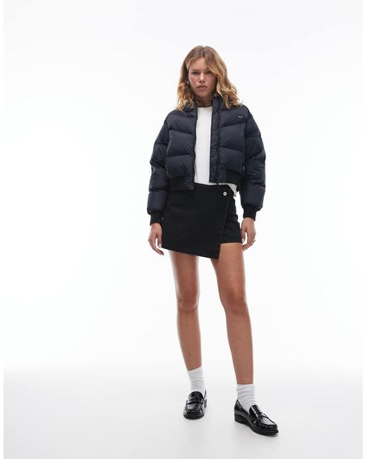 Levi's Blue Noe Western Crop Puffer Jacket
