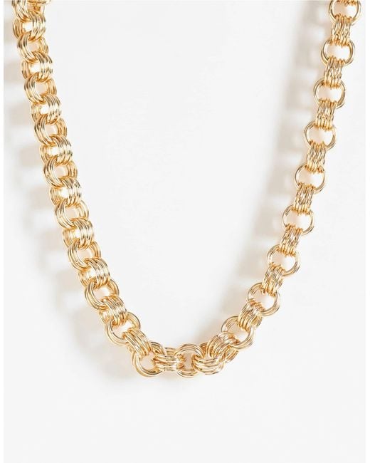 ASOS Metallic Large Loop Chain Necklace