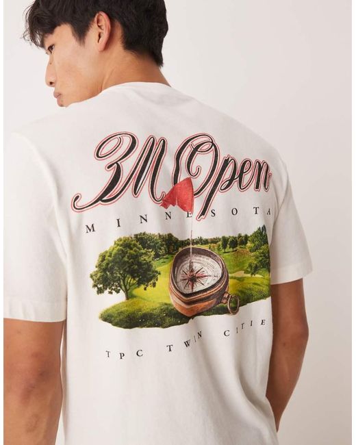 Camiseta Blanca Con Diseño De Golf En La Espalda De Abercrombie & Fitch de hombre de color Natural