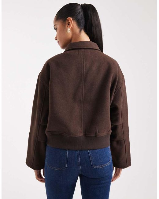 ASOS Blue Clean Formal Bomber Jacket
