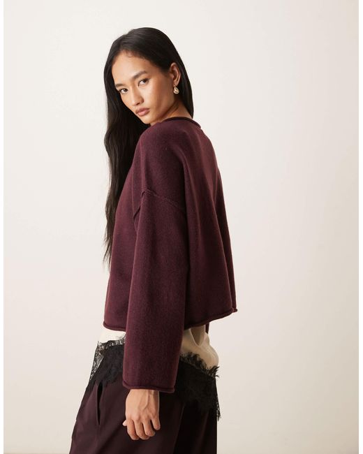 Jdy Purple – strick-pullover