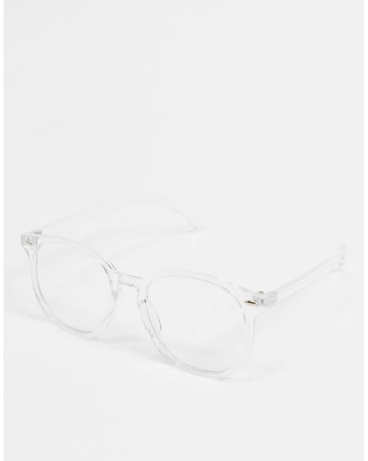 ASOS – brille mit klarer fassung, klaren gläser und blaulichtfilter - Lyst