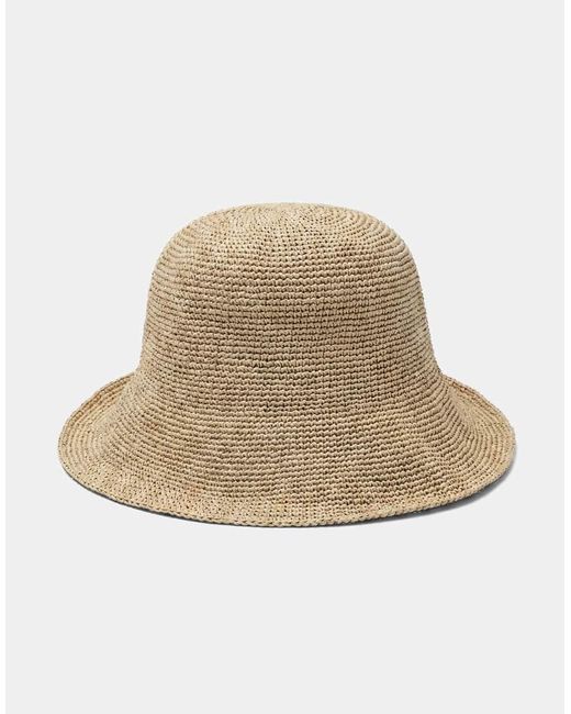 Pull&Bear Natural Braided Hat