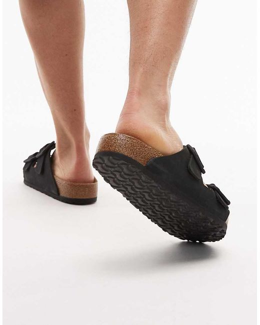 Birkenstock Black Arizona Wire Buckle Sandals for men