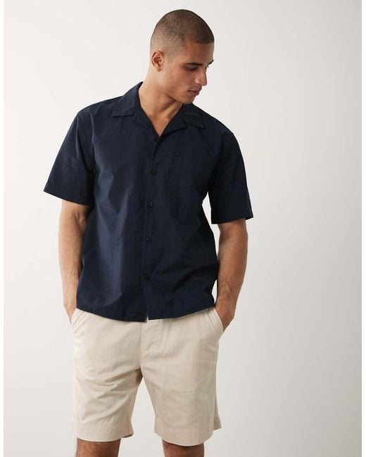 SELECTED Blue Elasticated Waistband Shorts for men