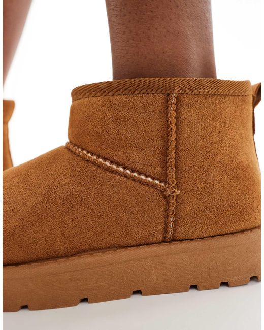 SEQWL Brown – bequeme mini- stiefeletten