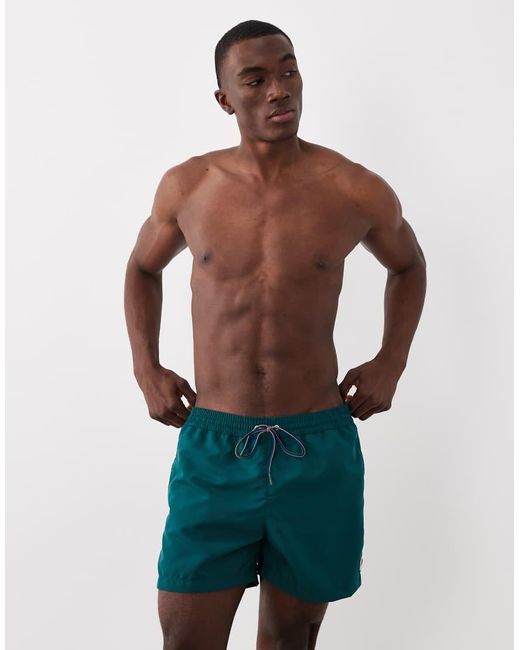 Paul Smith Blue Zebra Logo Swimwear Shorts for men