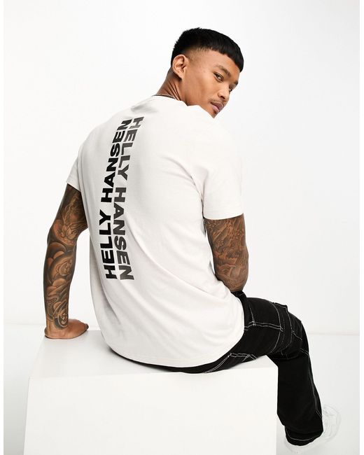 Helly Hansen T-shirt With Large Logo Back Print in White for Men | Lyst  Australia