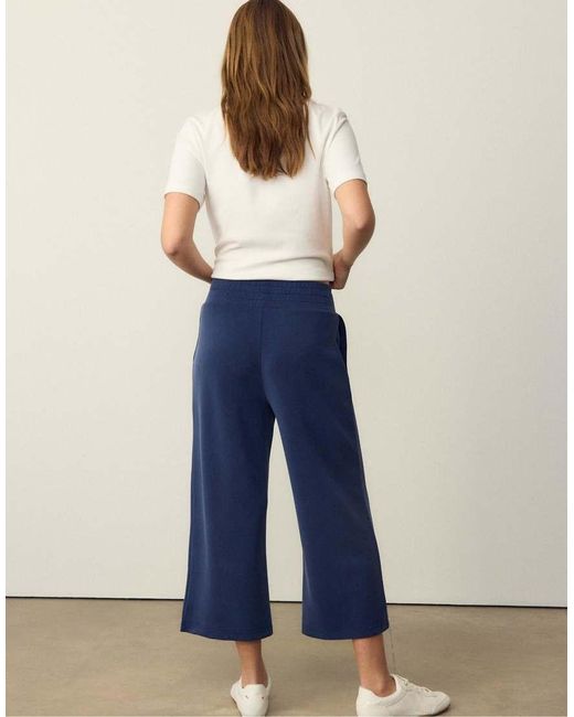 Stradivarius Blue Soft-Touch Culottes