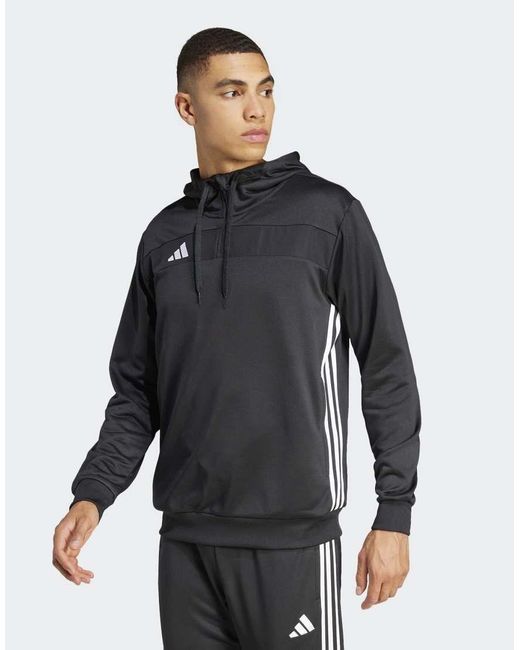 Adidas Originals Blue Adidas Football Tiro 25 Essentials Sweat Hoodie for men