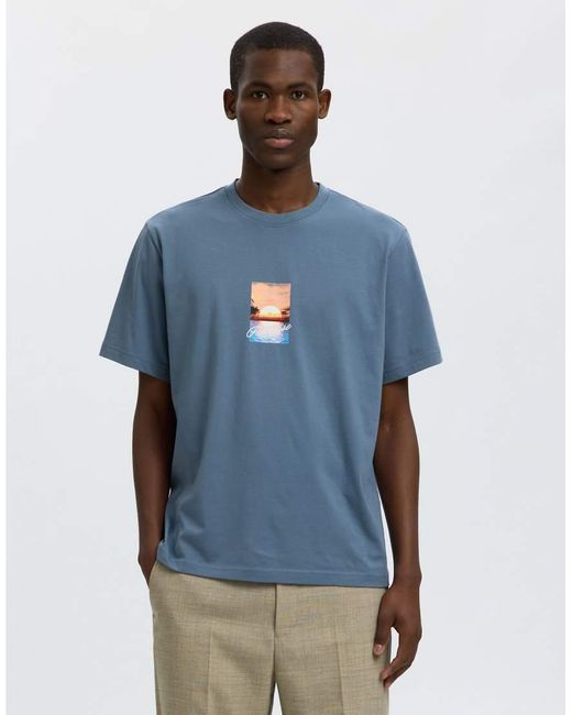Polo Miraggio di SELECTED in Blue da Uomo