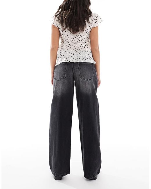Daisy Street Black Low Rise baggy Fit Jeans