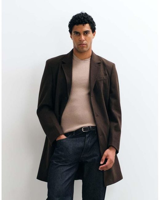 Mango White Trench Coat for men