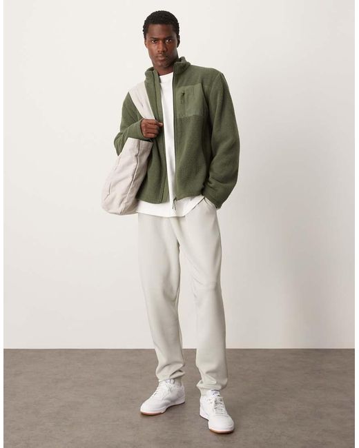 Pile Color Kaki Scuro di New Look in Green da Uomo