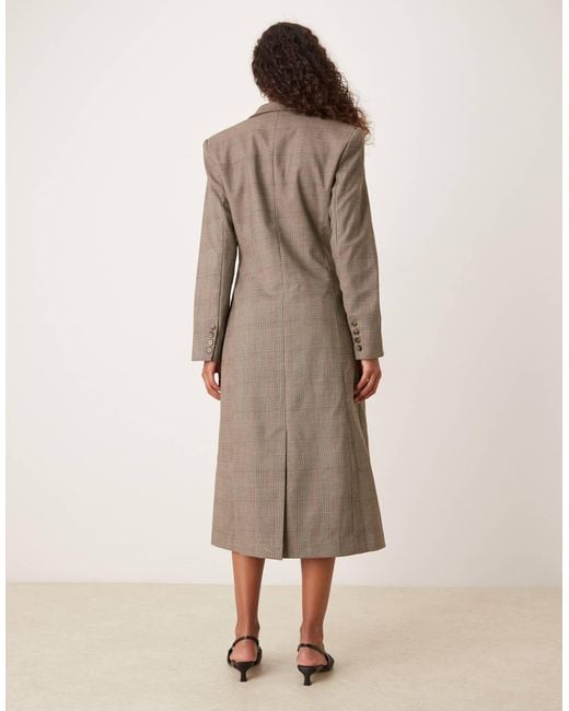ASOS Natural Tailored Longline Blazer Co-ord