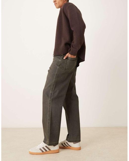 ASOS Natural Baggy Jeans for men