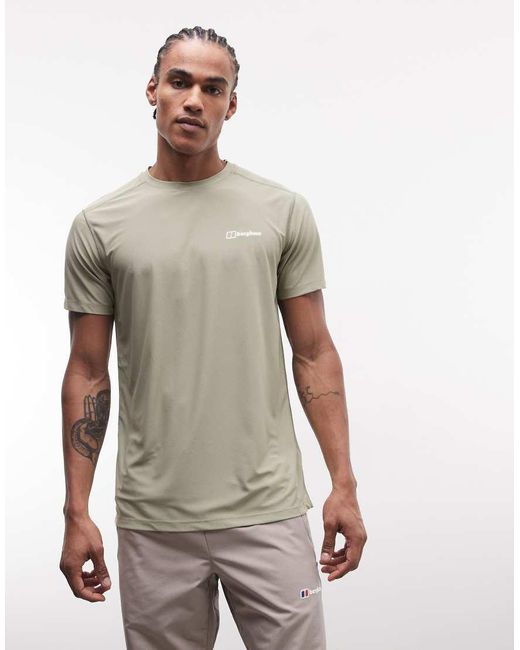 Berghaus Gray 24/7 Crew Short Sleeve Tech Tee for men