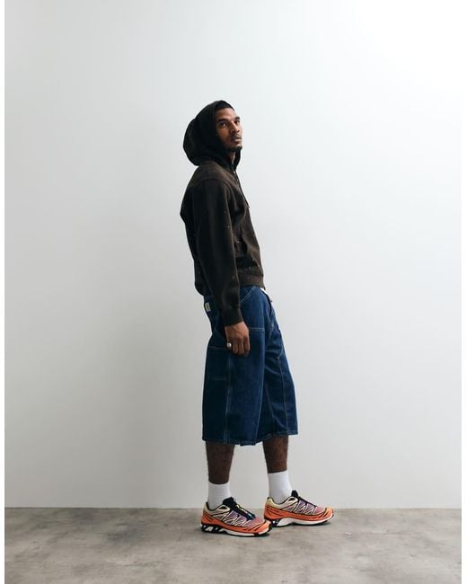 Carhartt White Og Double Knee Loose Fit Jorts for men
