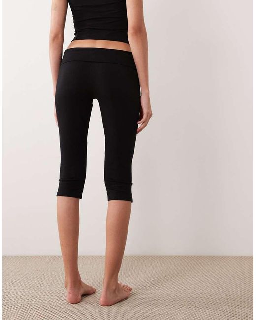 ASOS Natural Mix & Match Fold Over Capri Pyjama Trousers