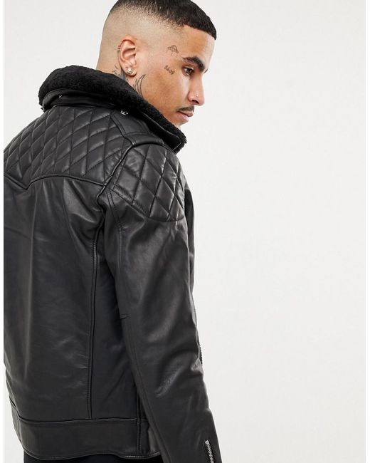 Schott Nyc Lc Enfield 2 Leather Biker Jacket Detachable Faux Fur Schott Nyc Lc Enfield 2 Leather Biker