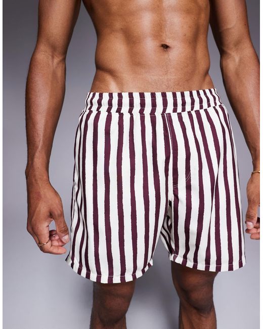 ASOS Red Swim Shorts for men