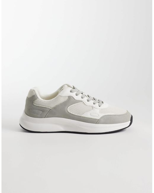 ASOS – runner-sneaker in White für Herren