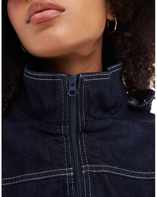 ASOS Blue Denim Water Repellent Pull Over Jacket Co-ord