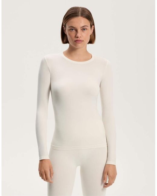 Oysho White Seamless Base Layers T-shirt