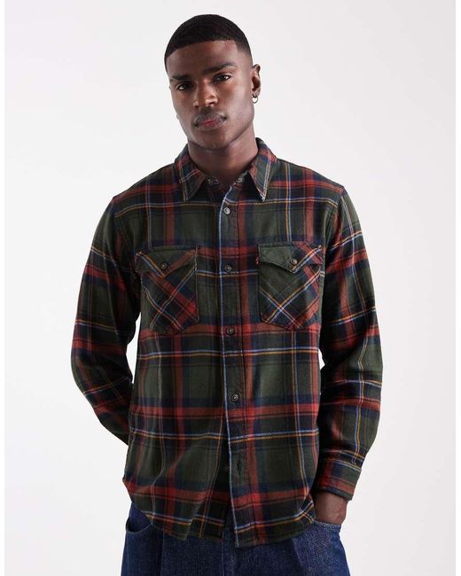 Levi's Black Relaxed Western Shirt for men