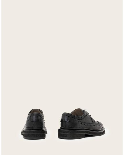 AllSaints Black Escher Brogue for men