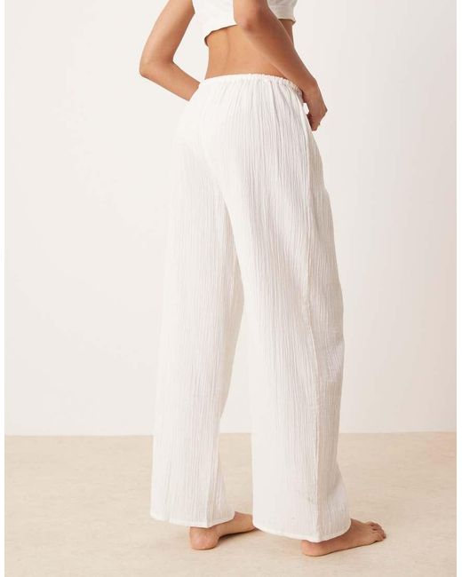 Luna Natural Oversized Pyjama Bottoms
