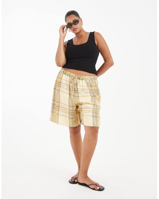 ASOS Black Asos Design Curve Satin City Short