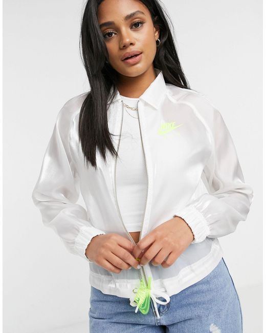 Air - veste translucide Nike en coloris White