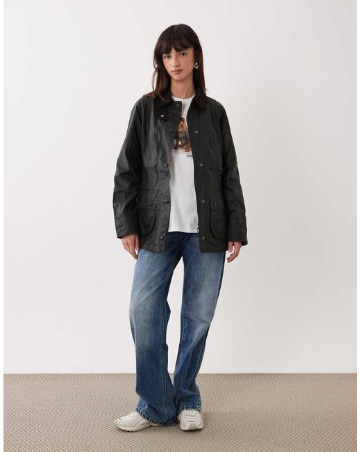 Barbour Black Beadnell Wax Jacket