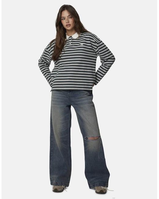 Good For Nothing Blue Baggy Fit Ripped Denim Jean