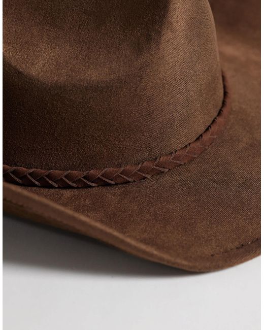 ASOS – westernhut in Brown für Herren